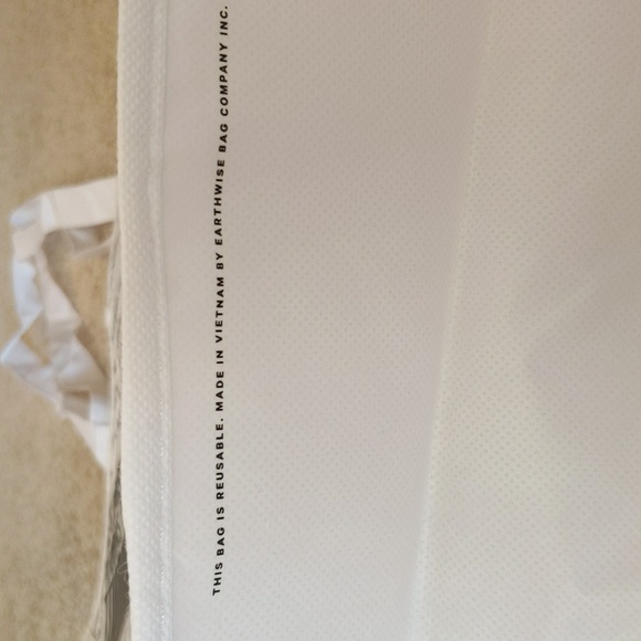 New Large Black & White Breathe Deeply Lululemon Reusable Tote - Picture 8 of 8